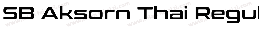 SB Aksorn Thai Regular字体转换